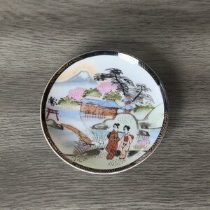 Ardalt Occupied Japan Hand Painted Plate, Small 3.75” Diameter